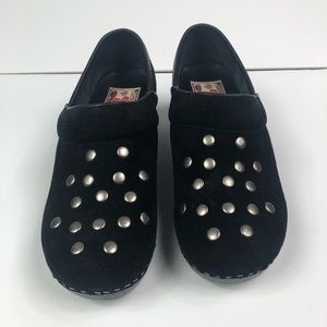 Lucky brand suede studded clogs